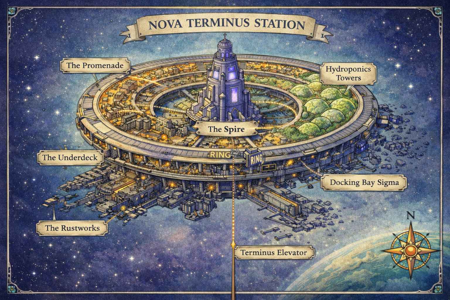 Nova Terminus Station Map